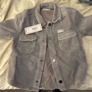 Kith Kids Gray Corduroy Shirt